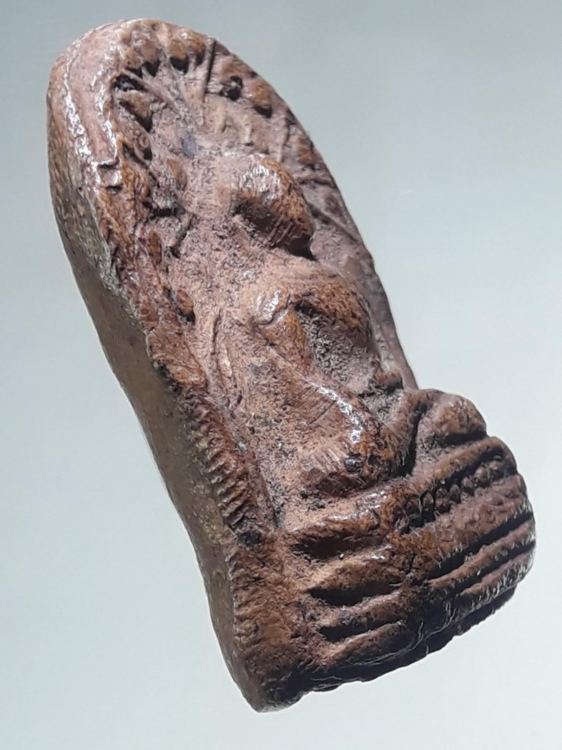 รหัสสินค้า พระเนื้อดิน ผง ว่าน 10500 พระคง ลำพูน (พระคงทรงพระบาง)