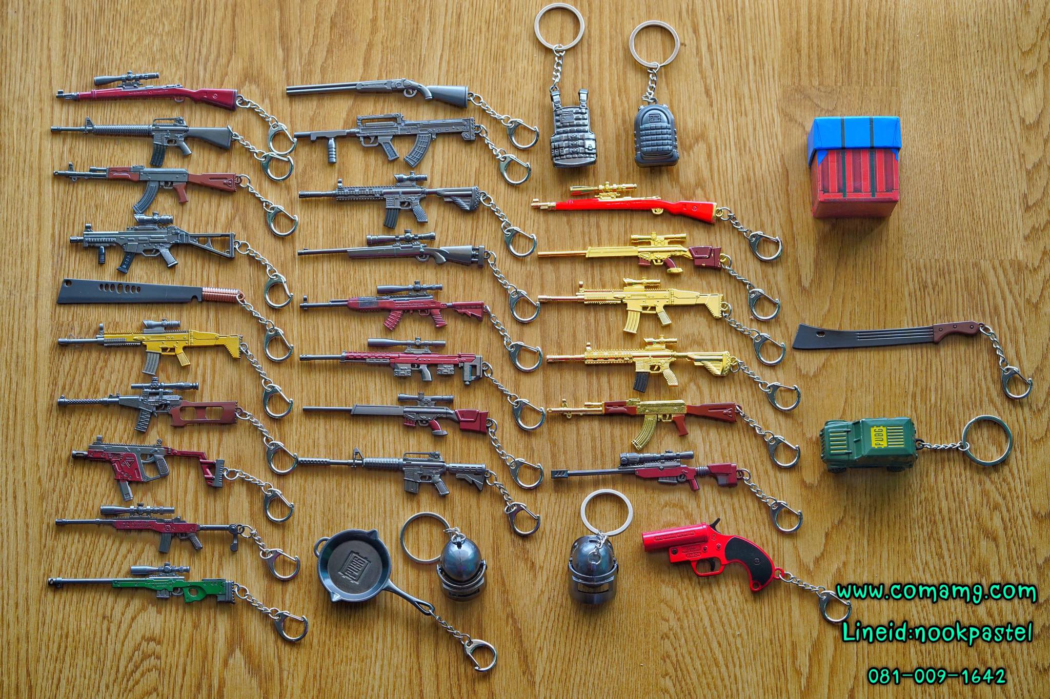 พวงกุญแจPUBG พวงกุญแจเท่ โลหะ