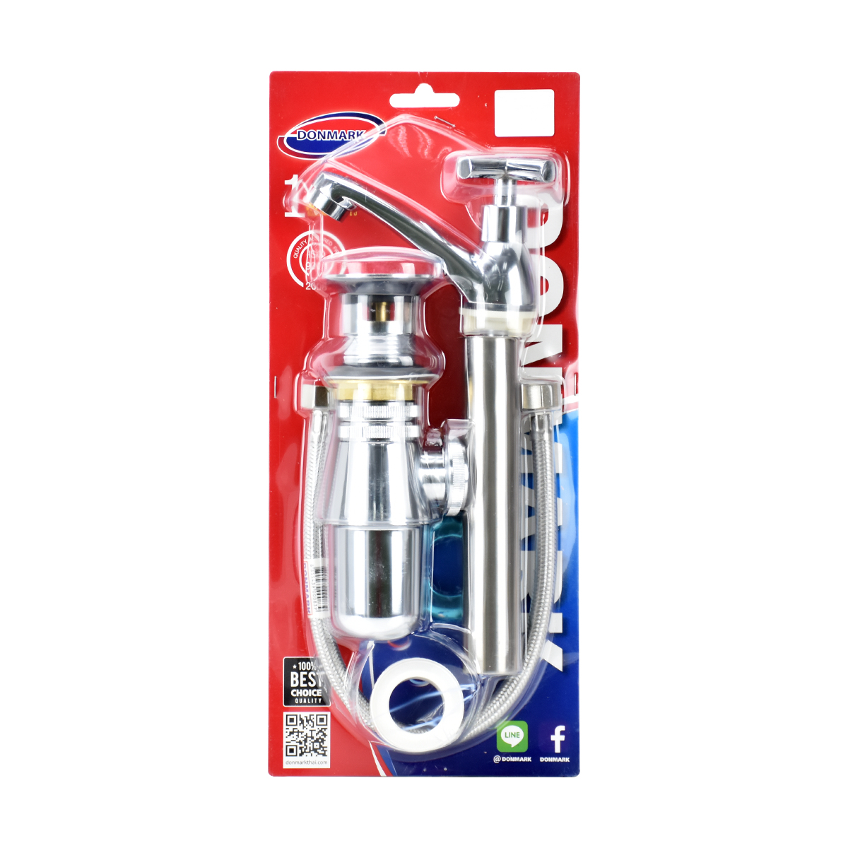 DONMARK ชุดอุปกรณ์อ่างล้างหน้าแบบปัด+DO-06FN112