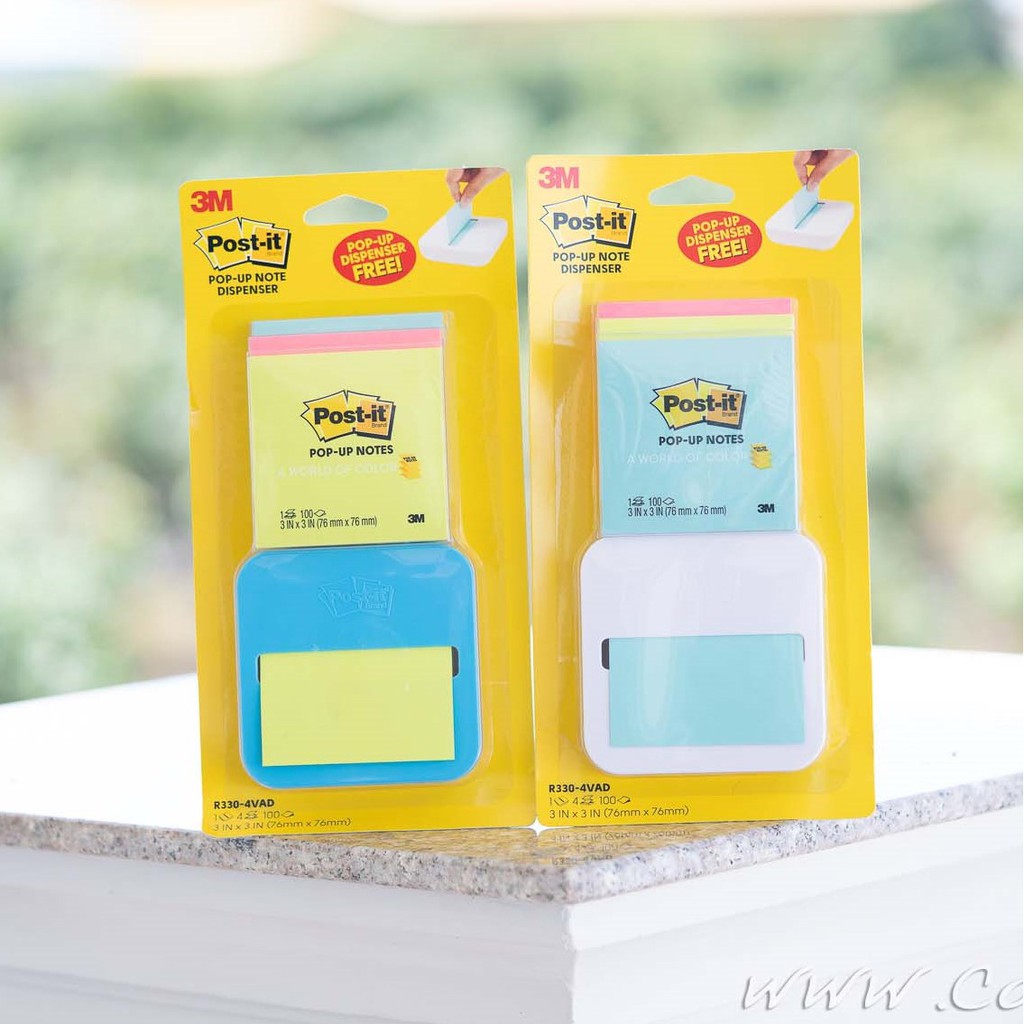 โพสต์อิทโน้ต แท่น Pop-Up สูญญากาศ พร้อมกระดาษโน้ต Post-it
