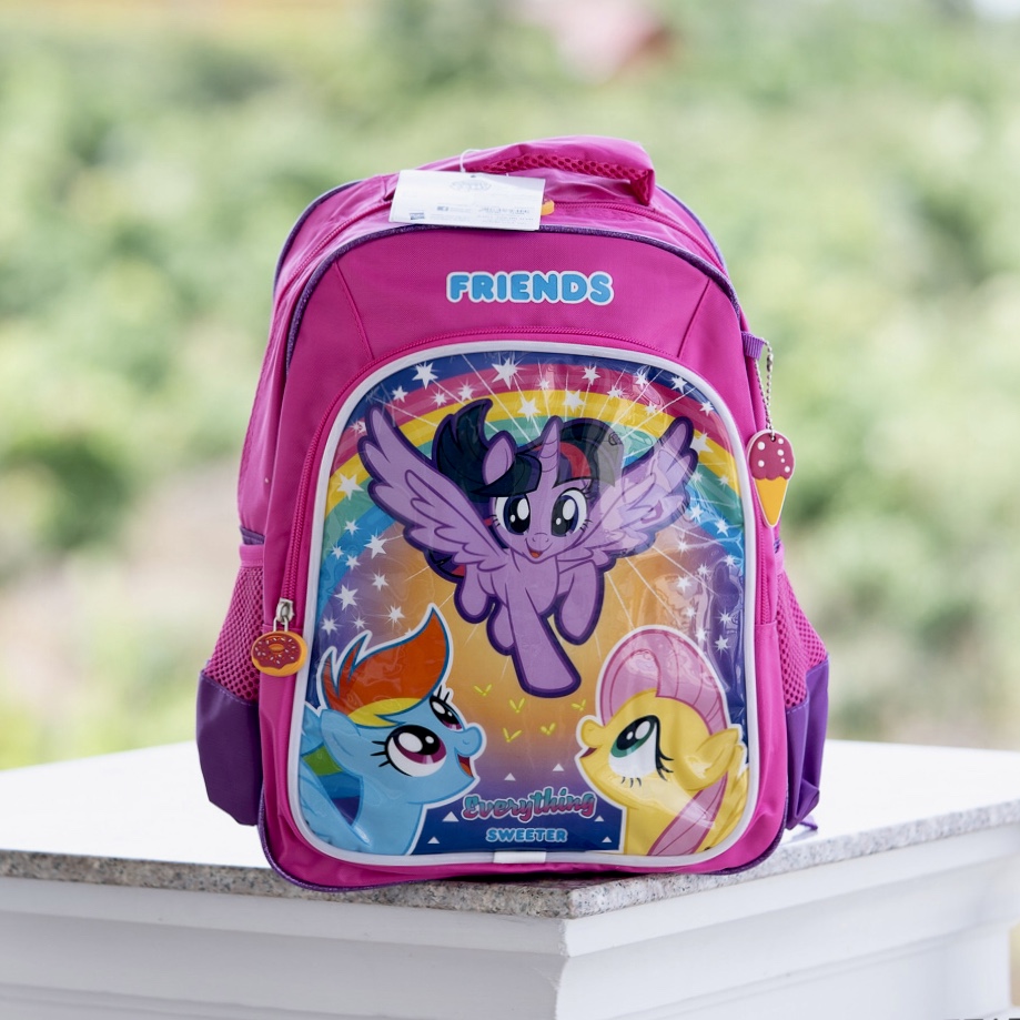 กระเป๋าเป้เด็กโพนี่ (my little pony everything sweeter) มีไฟ ลิขสิทธิ์แท้ 14นิ้ว