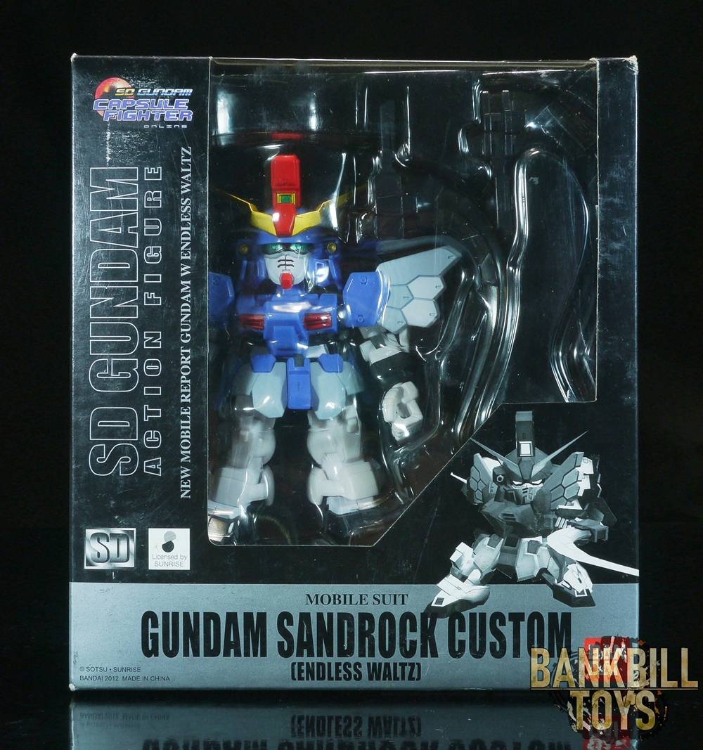 กันดั้ม Bandai SDGO SD Gundam Capsule Fighter Online SD Gundam Action Figure Mobile Suit Gundam Wing Endless Waltz XXXG-01SR2 Gundam Sandrock Custom [Endless Waltz]