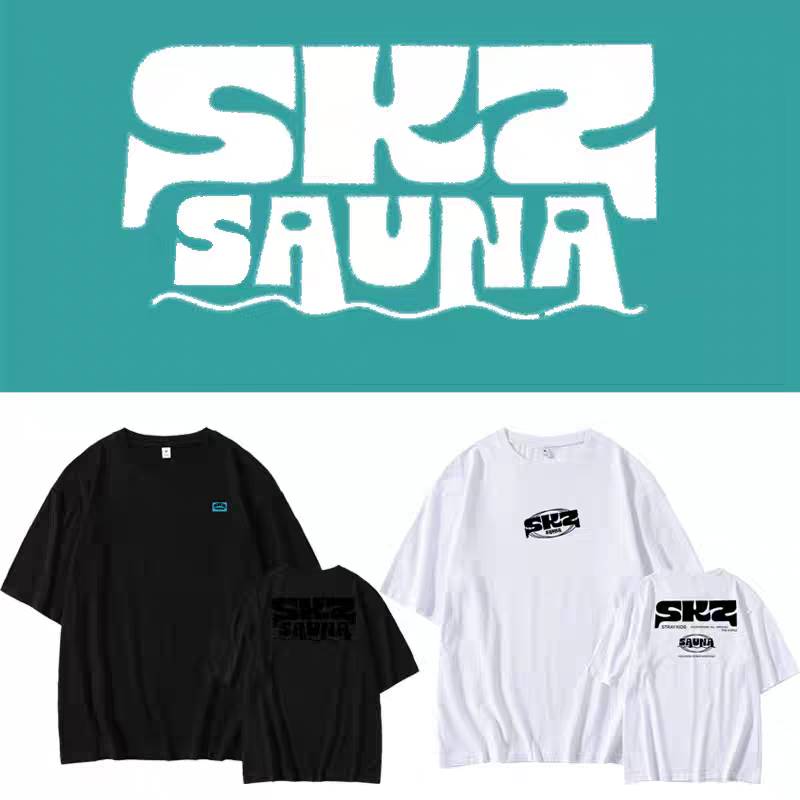 เสื้อยืดแฟนเมด StrayKids : SKZ SAUNA