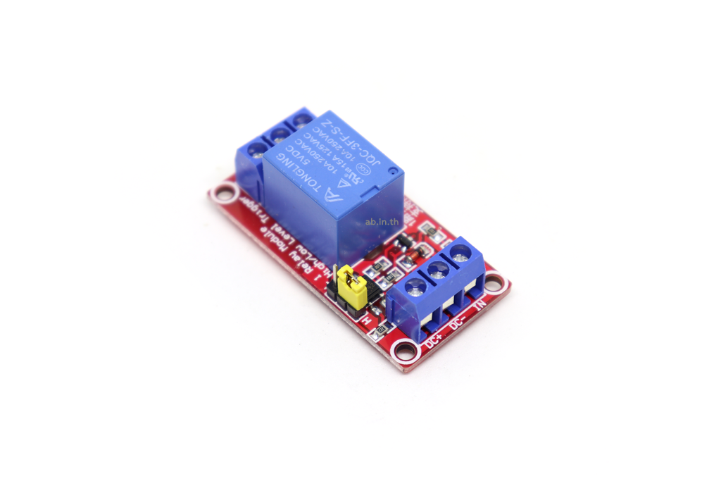 Module รีเลย์ Relay 5V 1 Channel (สีแดง) Isolation High And Low Trigger