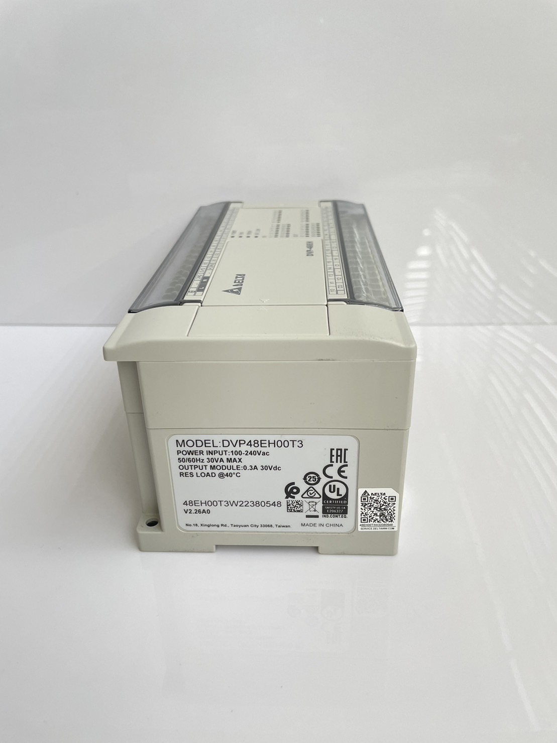 Delta PLC DVP48EH00T3 24DI/24DO DC24V/5mA 220VAC Power-in(Transistor)