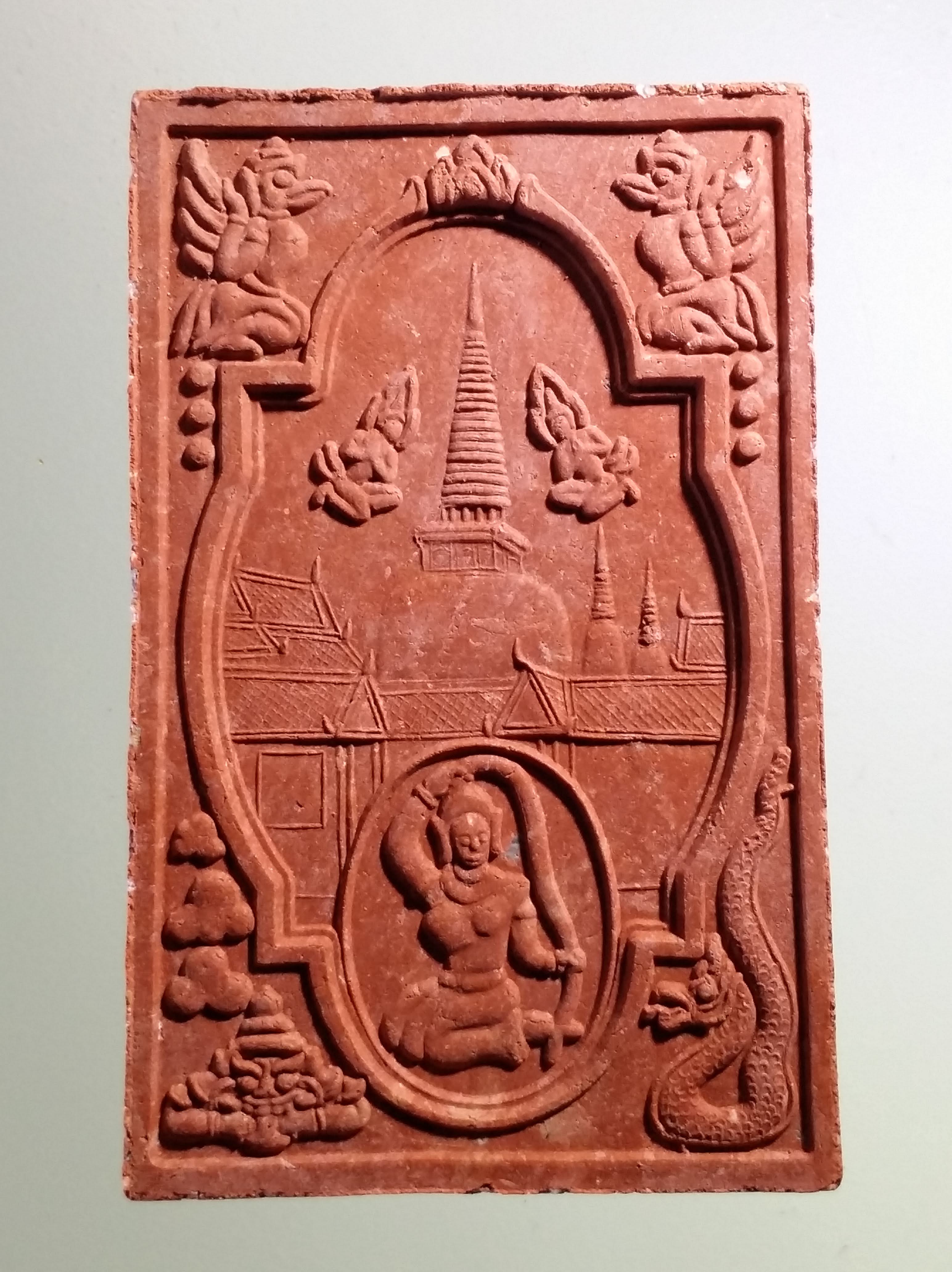 รหัสสินค้า จตุคามรามเทพ 489 พระเทวราชโพธิสัตว์จตุคามรามเทพ หลังพระแม่ธรณีบีบมวยผม รุ่น สิริมงคล ปี 49