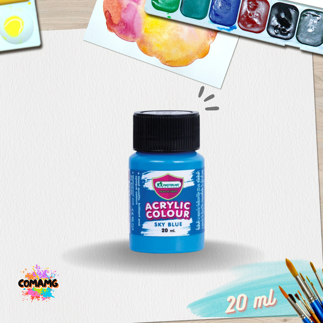 Master Art สีอะคริลิค ขนาด20ml เลือกสีได้ (ราคาต่อ1ขวด) acrylic color พร้อมส่ง