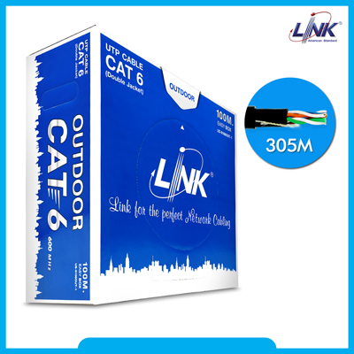 CAT 6 UTP, PE OUTDOOR w/Cross Filler, 23 AWG (Double Jacket)