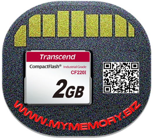 Transcend CF Card 2GB Industrial Grade CF220I CompactFlash (SLC)