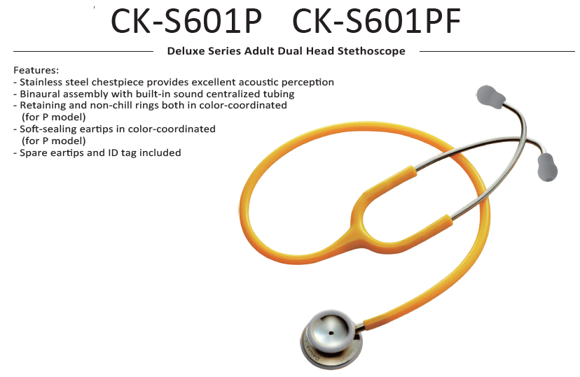 CK-S 601PF STETHOSCOPE "FLOATING DELUXE" ADULT": SPIRIT