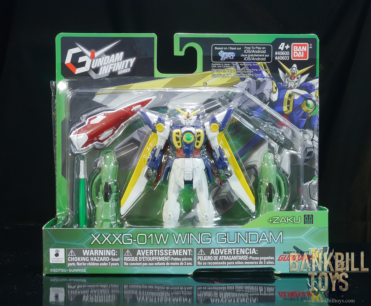 กันดั้ม Bandai America Gundam Infinity Series XXXG-01W Wing Gundam