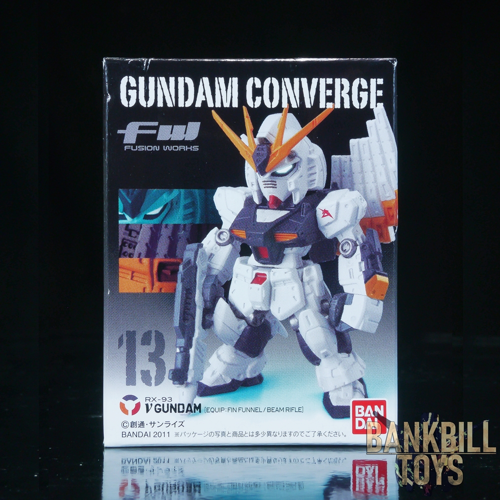 กันดั้ม Bandai Candy Toy FW Gundam Converge 3 No.13 RX-93 Nu Gundam [Equip:Fin Funnel/Beam Rifle]