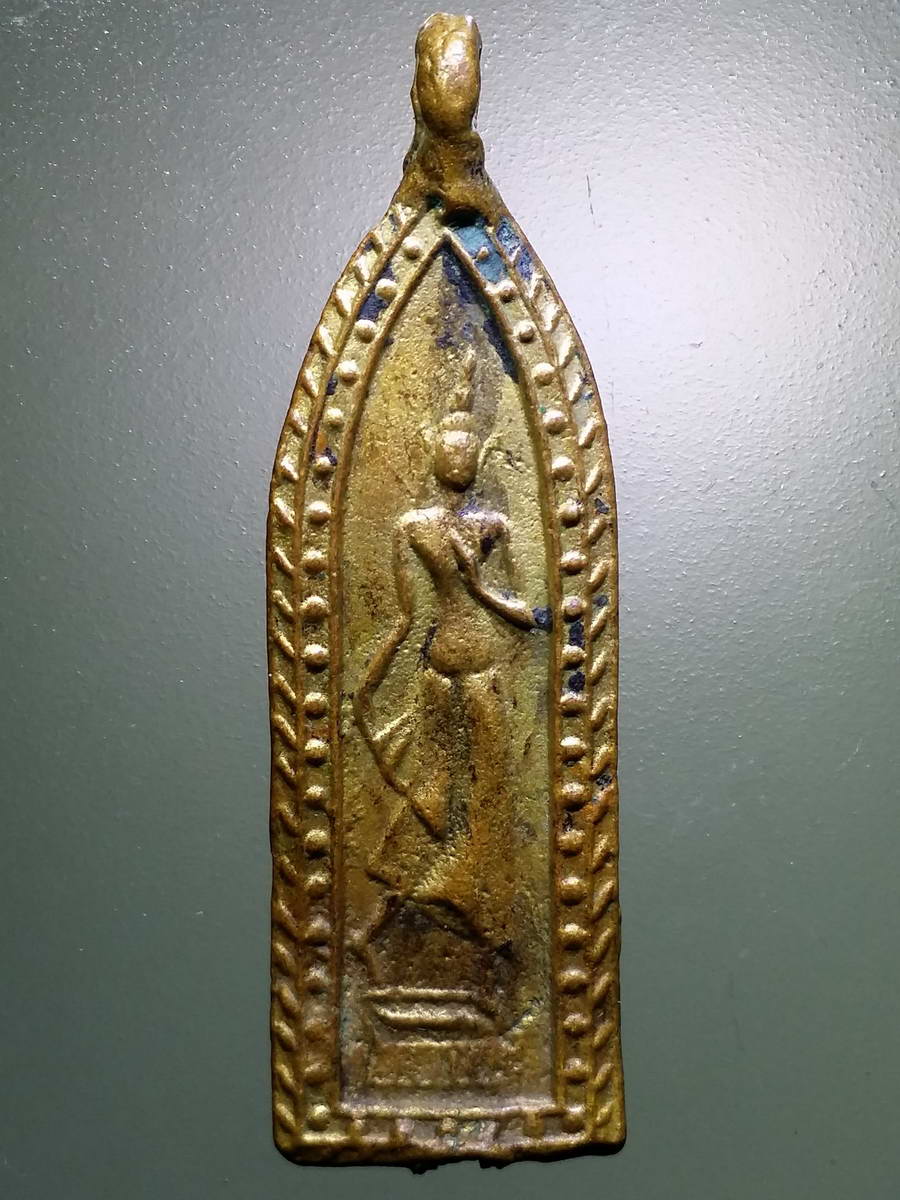 รหัสสินค้า พระกริ่ง พระหล่อ 495 เหรียญหล่อพระลีลา หลวงปู่บุญ วัดกลางบางแก้ว จังหวัดนครปฐม