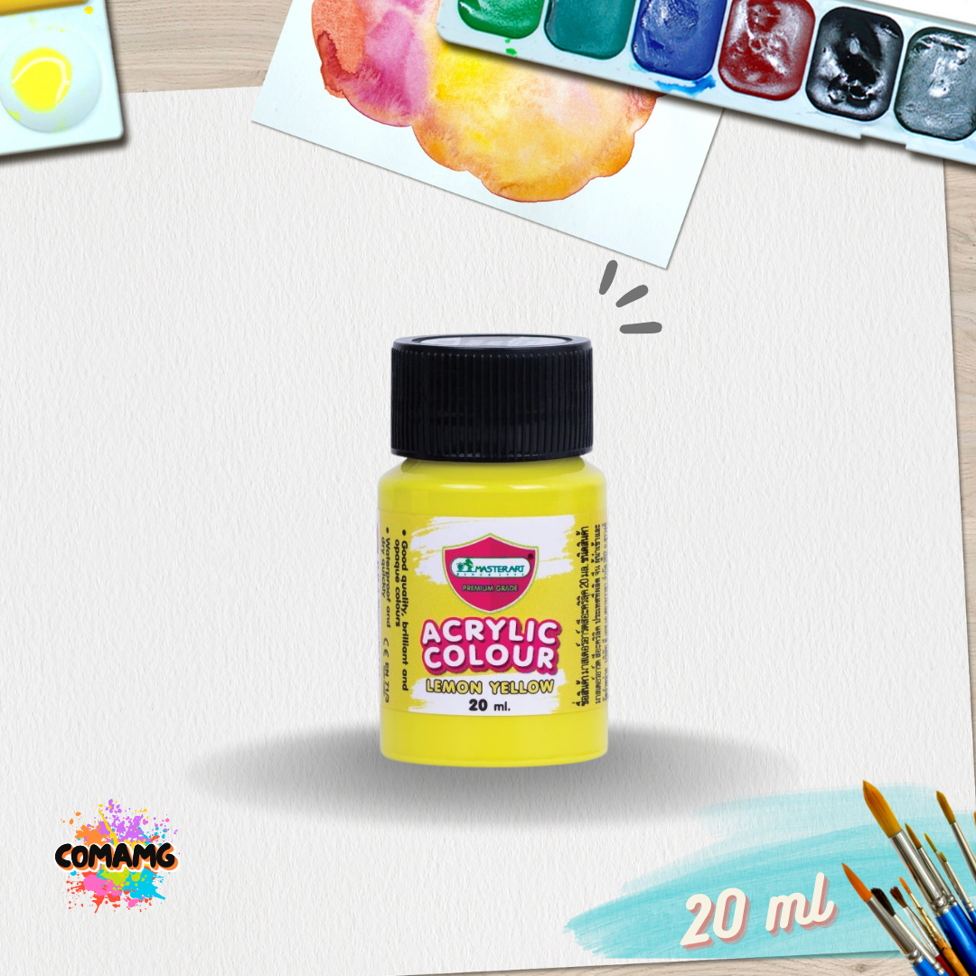 Master Art สีอะคริลิค ขนาด20ml เลือกสีได้ (ราคาต่อ1ขวด) acrylic color พร้อมส่ง