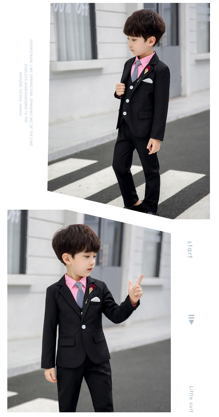 Bc0305- Bc-เสื้อกั๊กเด็กชาย ติดซับในสวยดูดี เสื้อออกงานเด็กชาย ชุดออกงานเด็กชาย ชุดการแสดงเด็กชาย