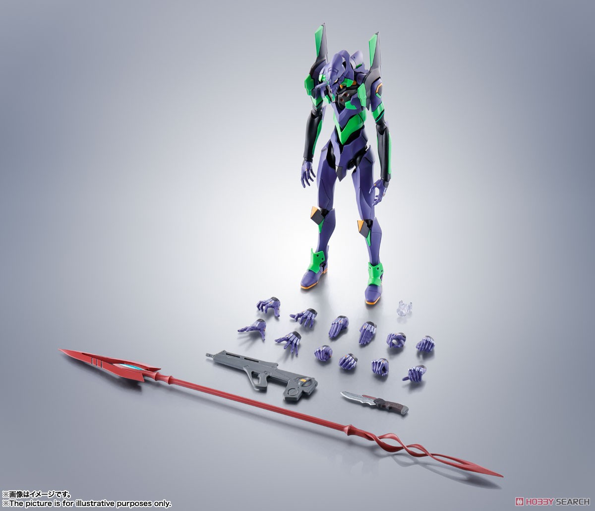 <Preorderถึง25/7/2021> เปิดรับPreorder มัดจำ400 บาทROBOT Spirit <SIDE EVA> Evangelion Unit 1 + Cassius Spear (Renewal Color Edition)
