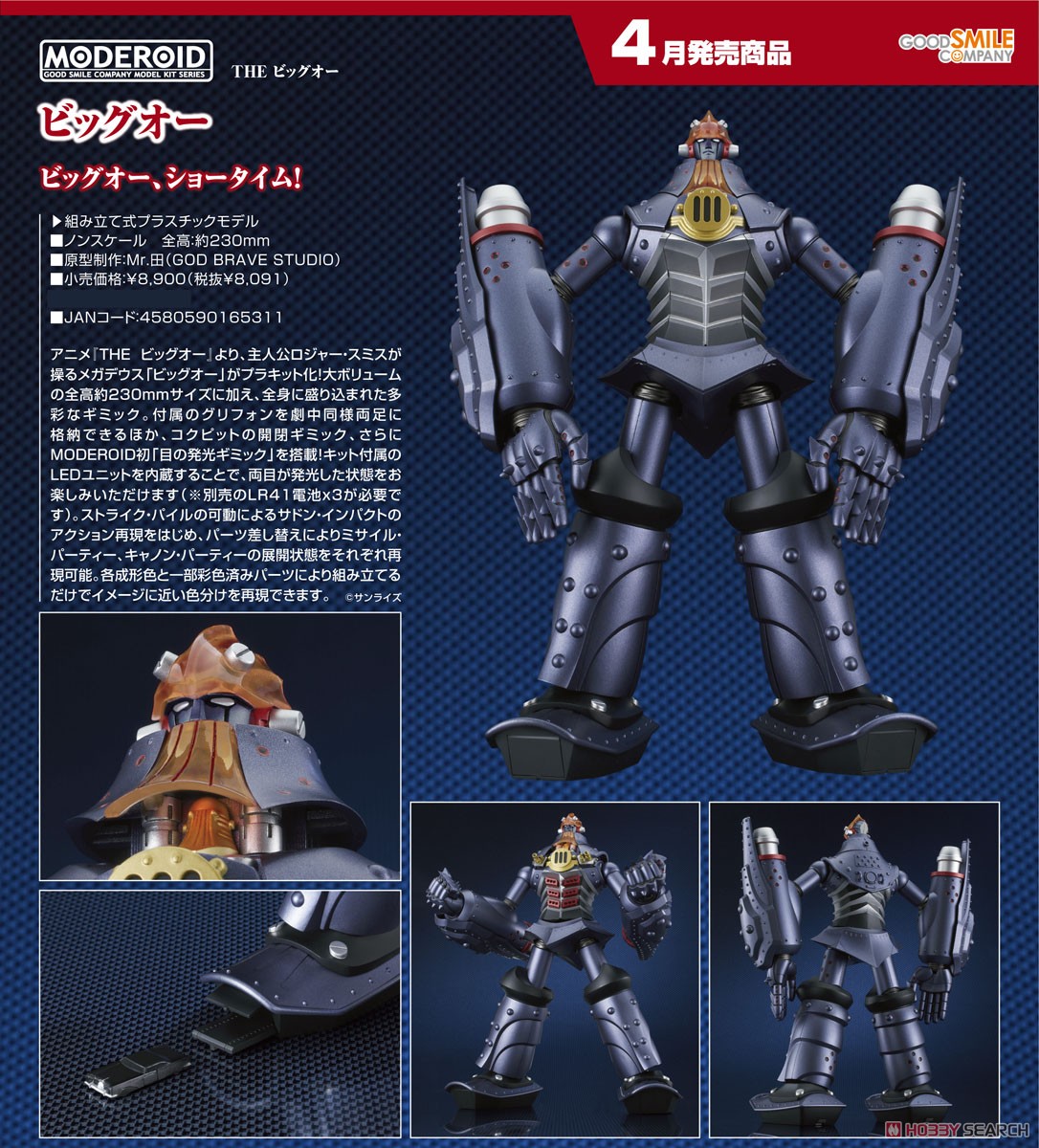 (Preorder ถึงวันที่ 21/10/2022) เปิดรับPreorder มัดจำ600 บาท MODEROID Big O (Plastic model)