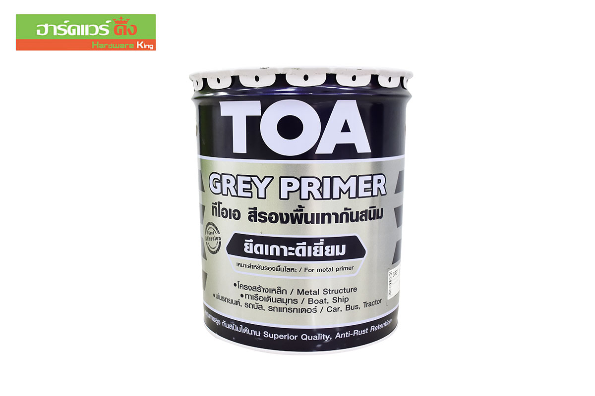 TOA สีรองพื้นกันสนิม เทา 5 กล #GREY