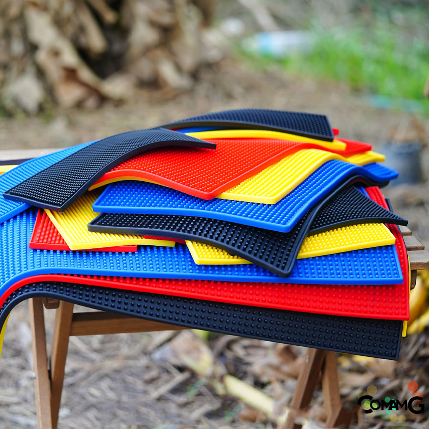 แผ่นยางกันลื่น Bar mat ยางรองทำเครื่องดื่ม ยางรองกันเปื้อน มีหลายขนาดให้เลือก