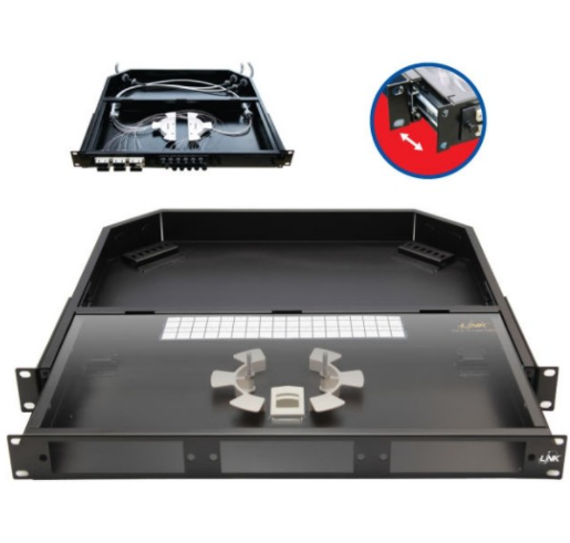 UF-2013A Fiber Optic Distribution Unit (FDU) 6-36F (3 Snap-In) Rack Mount Drawer (1U), Unload