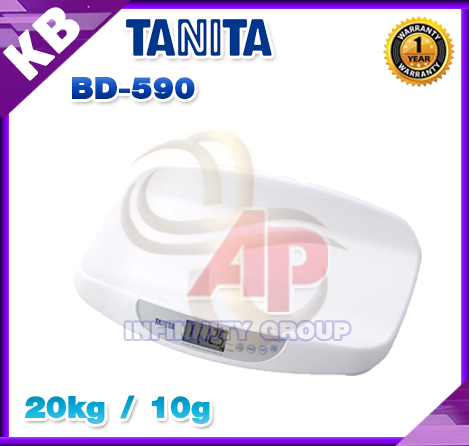 ตาชั่งน้ำหนักคน20kg เครื่องชั่งบุคคลดิจิตอล20กิโลกรัม เครื่องชั่งเด็กทารกดิจิตอล20kg เครื่องชั่งน้ำหนักเด็กอ่อนดิจิตอล20kg ละเอียด10g TANITA รุ่น BD-590
