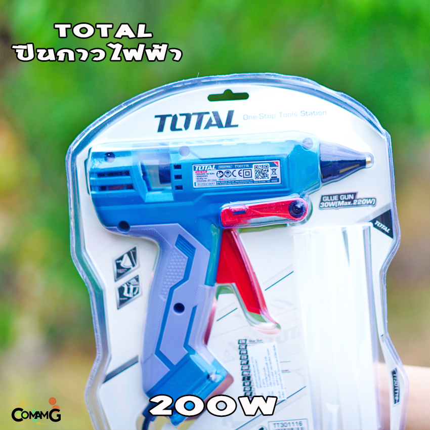 ปืนกาวไฟฟ้า Total แถมฟรีกาวเส้น ปืนกาว รุ่น 100วัตต์ 200วัตต์ สินค้าใหม่