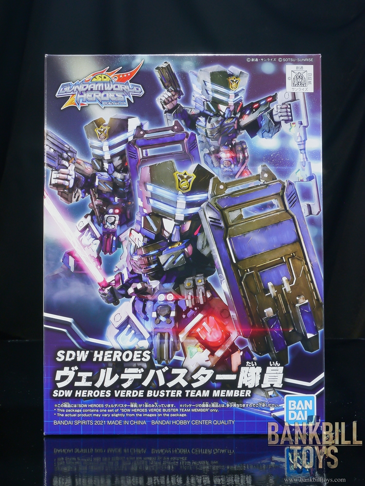 กันดั้ม Bandai Spirits Gunpla SD Gundam World Heroes SDW Heroes No.13 Verde Buster Team Member