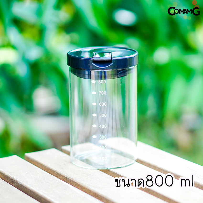 โหลแก้วสูญญากาศ กระปุกแก้ว โหลใส่เมล็ดกาแฟ นมผง ธัญพืช เครื่องปรุง ของแห้งต่าง พร้อมส่ง