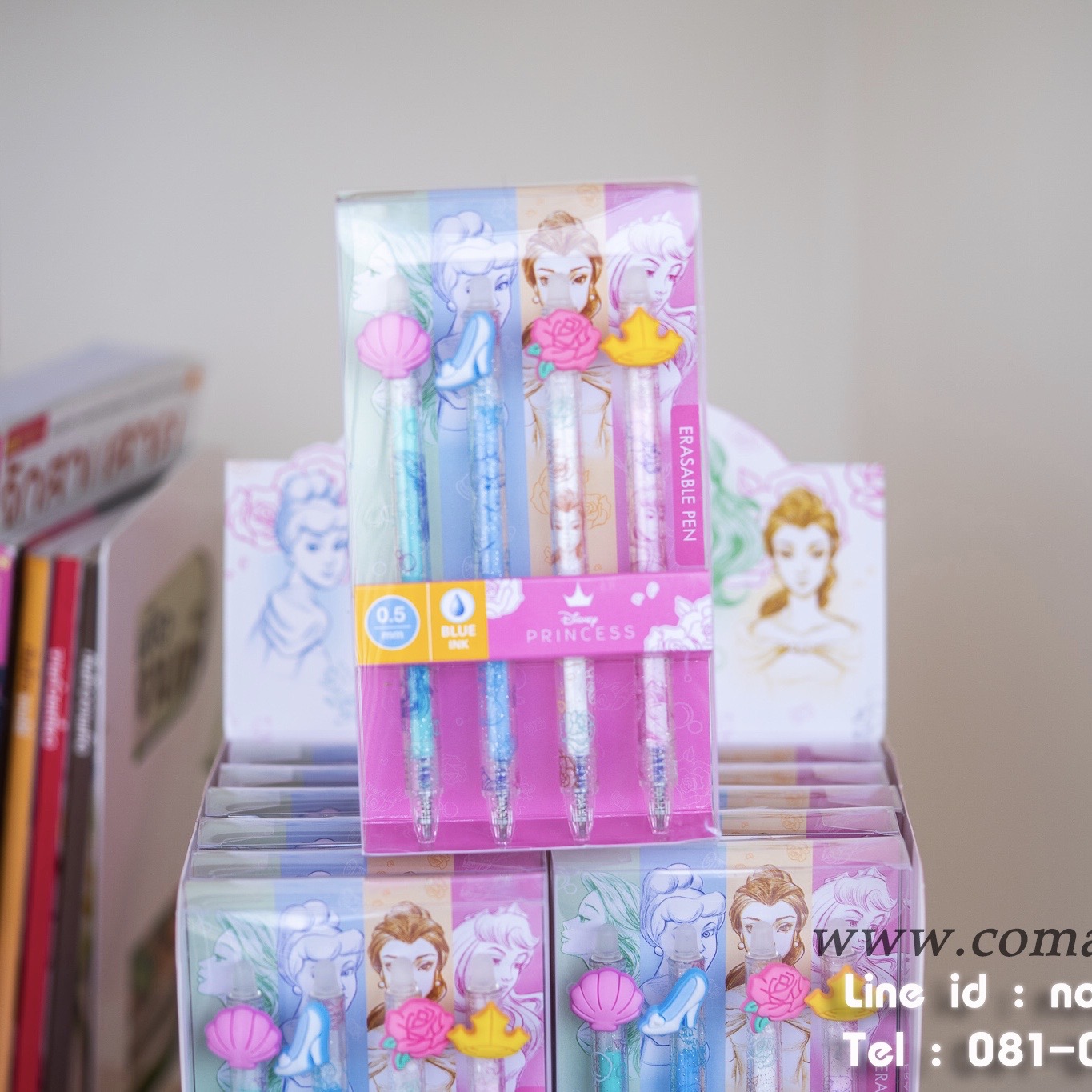 เซ็ตปากกาลบได้ Disney Princess เจ้าหญิงดิสนีย์ ลิขสิทธิ์แท้