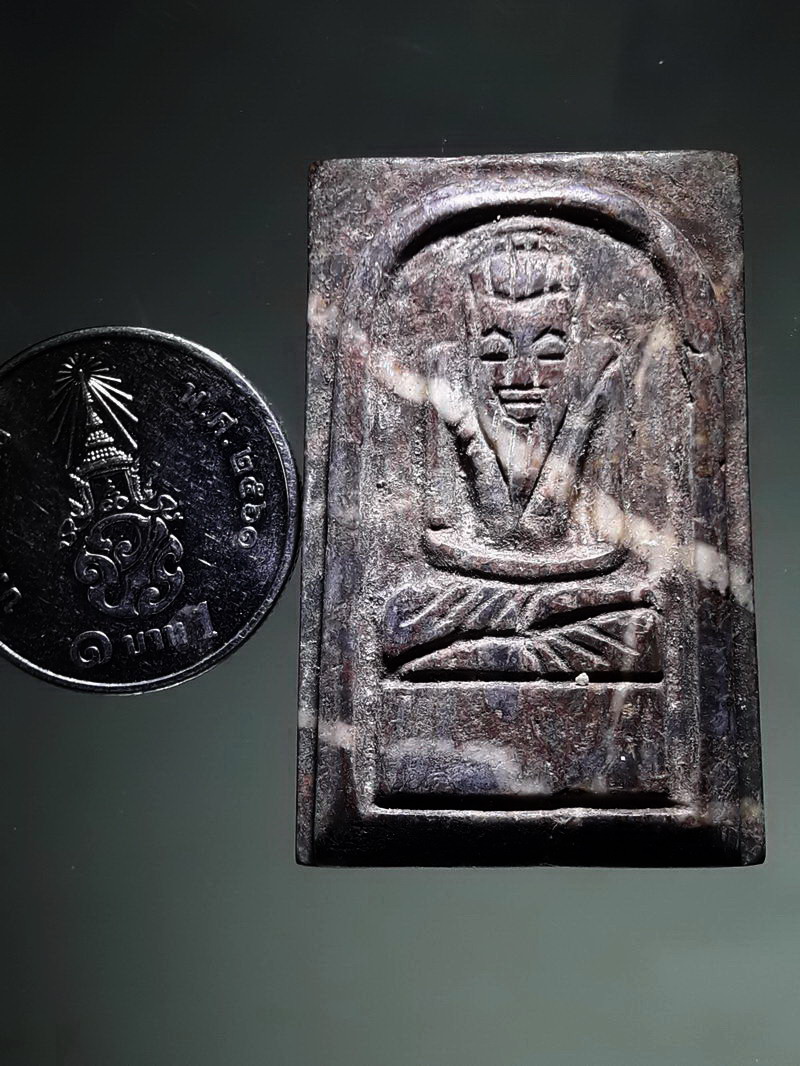 รหัสสินค้า พระเนื้อดิน ผง ว่าน 10478 พระฤาษี เนื้อหินอ่อนแกะ ขนาดเท่ากันกับพระสมเด็จ ไม่ทราบที่ หายากครับ