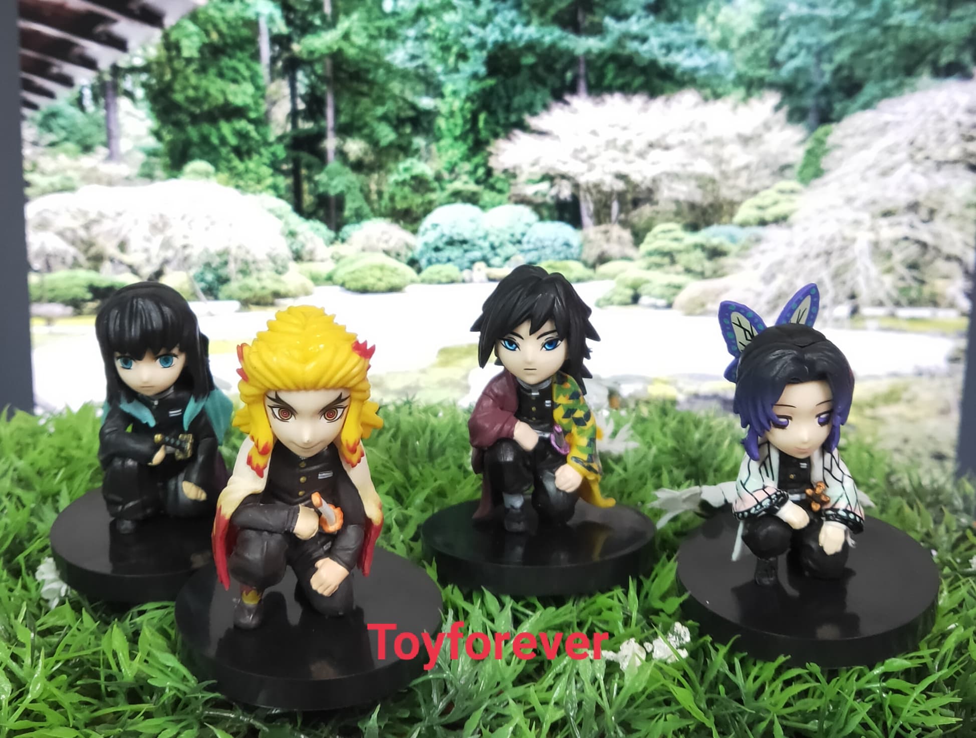 โมเดล ไยบะ เสาหลัก คุกเข่า เซ็ต4ตัว Figure Yaiba
