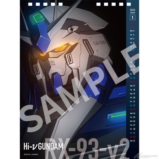 <Preorderถึง 28/5/2021>เปิดรับPreorder มัดจำ 300บาท Gundam Mechanical Calendar 2022 UC NexT 0100 ปฏิทิน