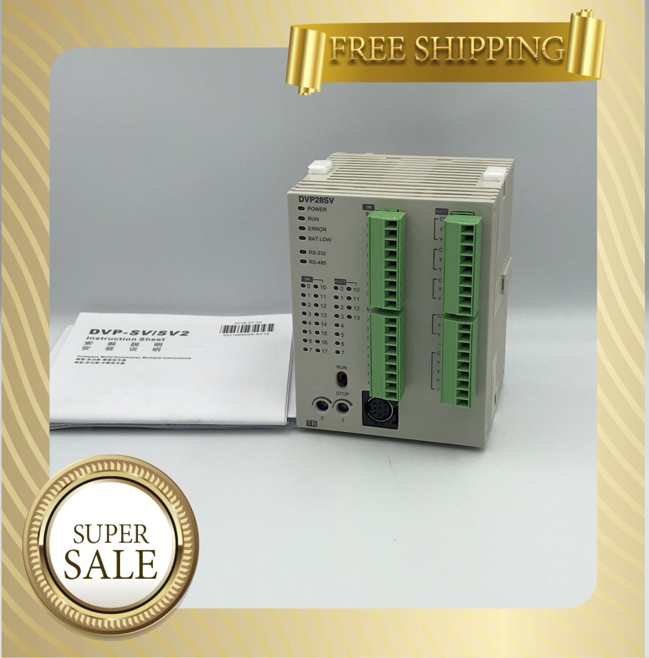 Delta PLC DVP28SV11T2 16DI/12DO DC24V/5mA (Transsistor)