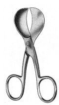 U.S.A patt Umbilical Scissors 10cm