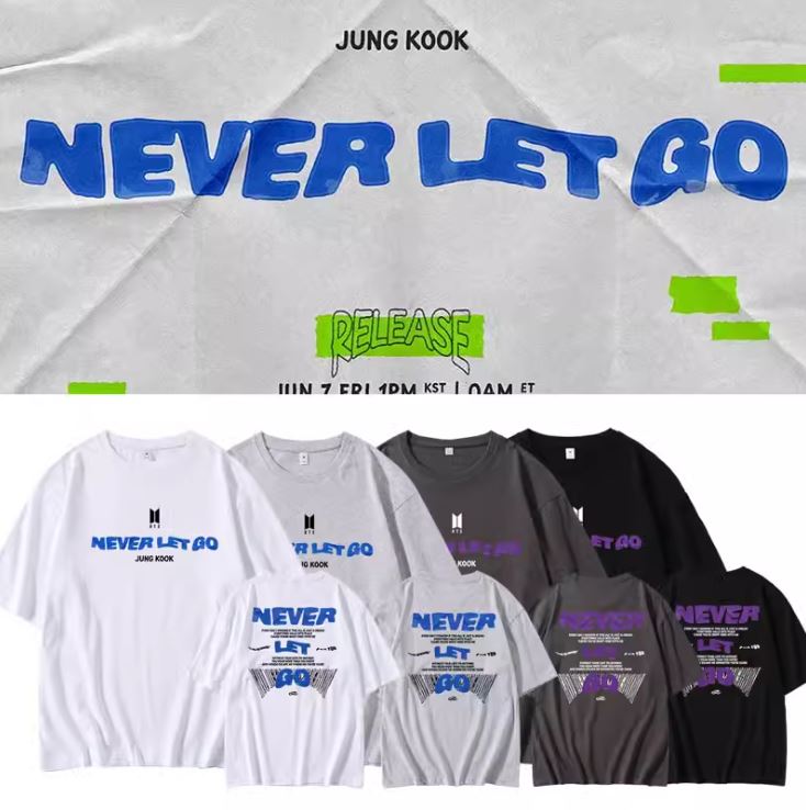 เสื้อยืด BTS JUNG KOOK : NEVER LET GO