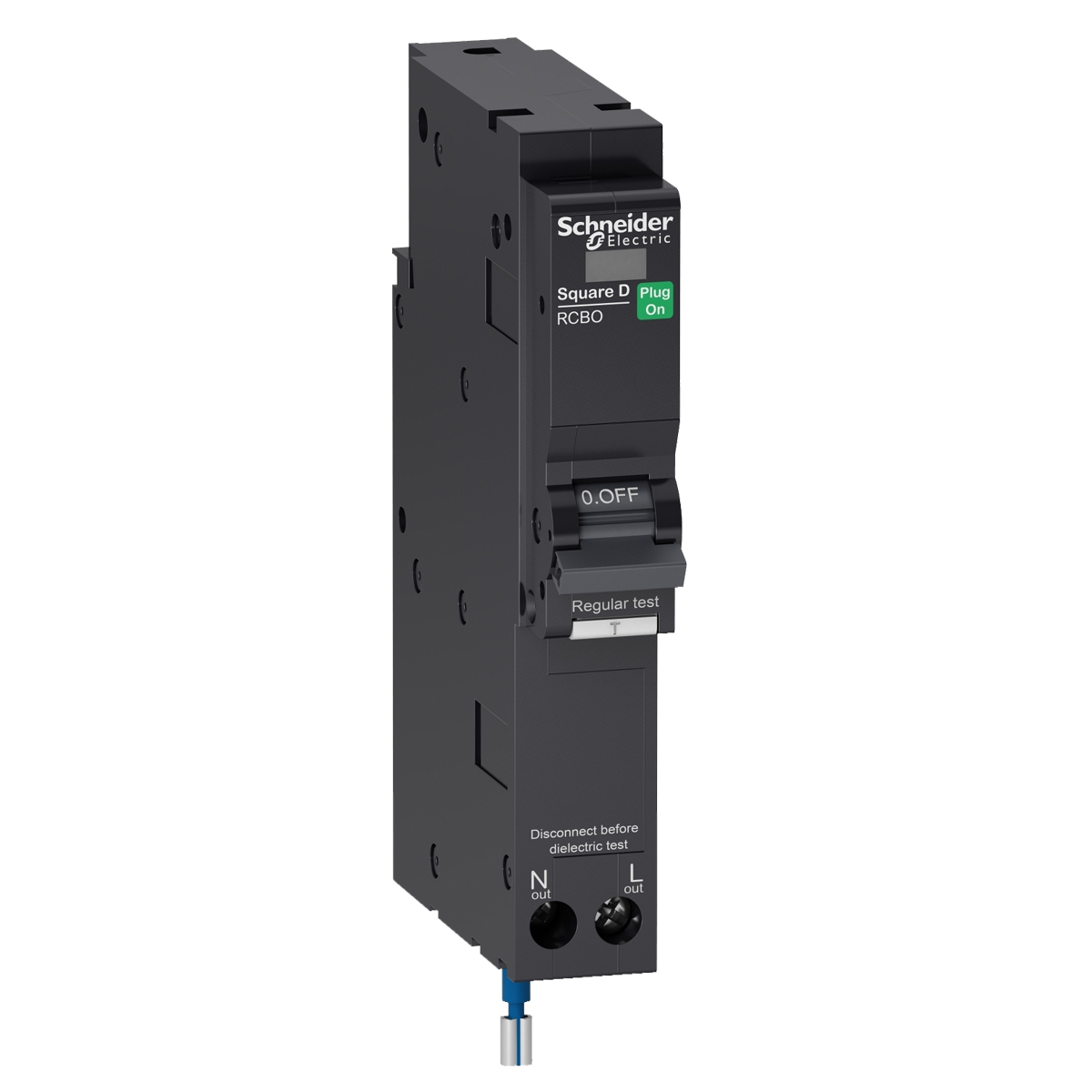 SCHNEIDER เมนเซอร์กิตเบรกเกอร์ ลูกย่อยกันดูด RCBO 1 โพล 30mA 6 kA 10Amp [QO110C06RCBO10]