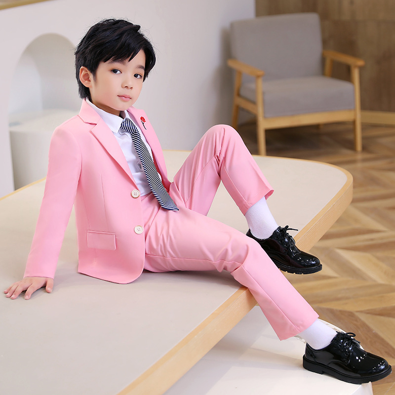 Bset0123- ชุดออกงานเด็กชายเซท 3 ชิ้น ชุดสูทเด็กชาย ทรงสวย เนื้อผ้าสวย มีเสื้อสูท+เนคไทท์+กางเกง (ขนาดชุด +ดูเพิ่ม ในรายละเอียด)
