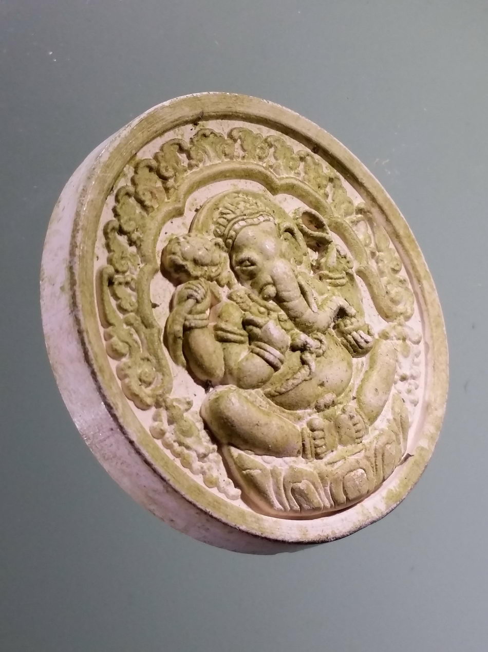 รหัสสินค้า จตุคามรามเทพ 298 พระพิฆเณศวรเทพเจ้าแห่งความสำเร็จ หลังพระบรมธาตุไชยา ปลุกเสกพิธีจตุคามรามเทพ ไม่มีกล่อง