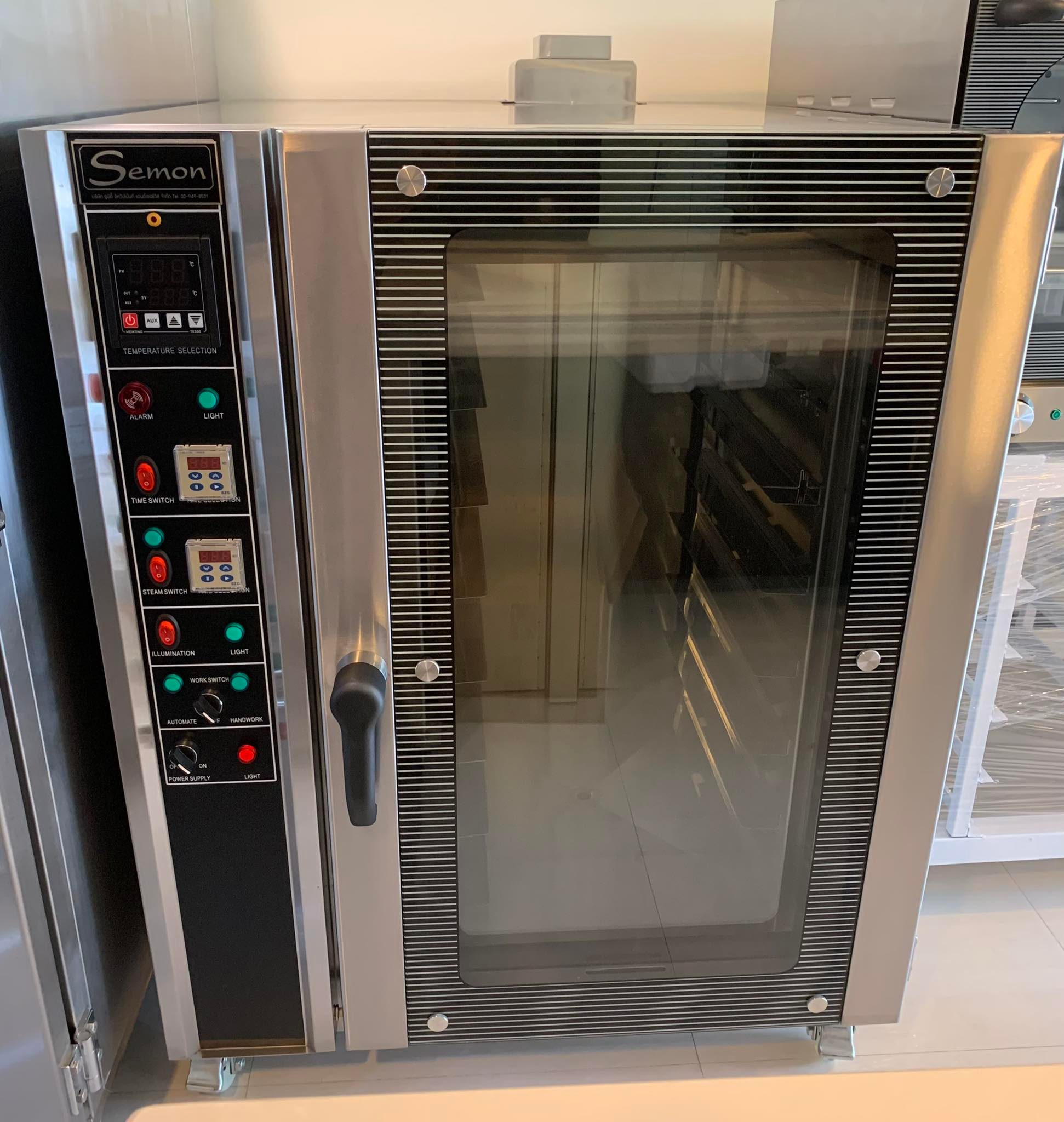 ขาย เตาอบลมร้อนระบบแก๊สคุมไฟฟ้า 8 ถาด SI-CO8G