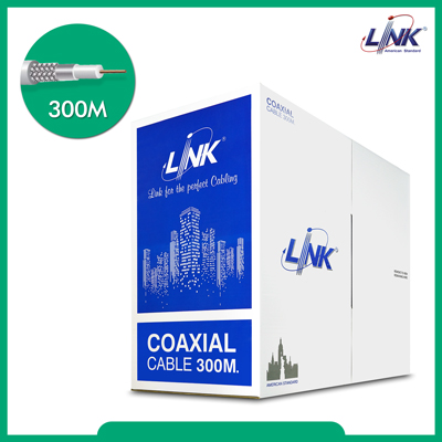 CB-0109 RG 6/U Cable White Jacket, 60% Shield STANDARD 300m./Pull Box.