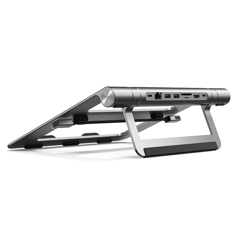 CABLETIME แท่นวางโน๊ตบุ๊ค 7-in-1 Multiport USB-C Hub with Laptop Stand
