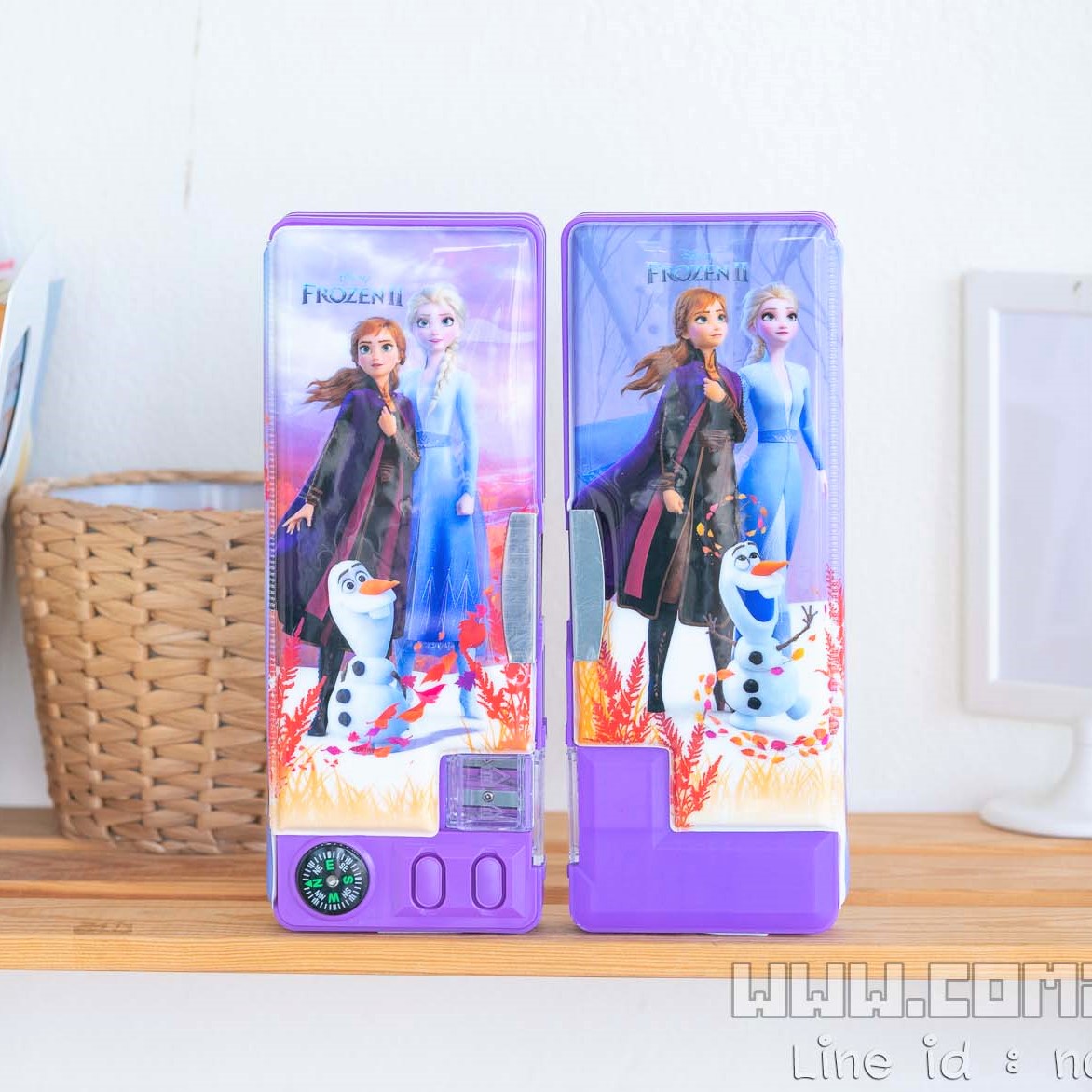 กล่องดินสอแม่เหล็ก ลายเอลซ่า&อันนา (Frozen2) ลิขสิทธิ์แท้
