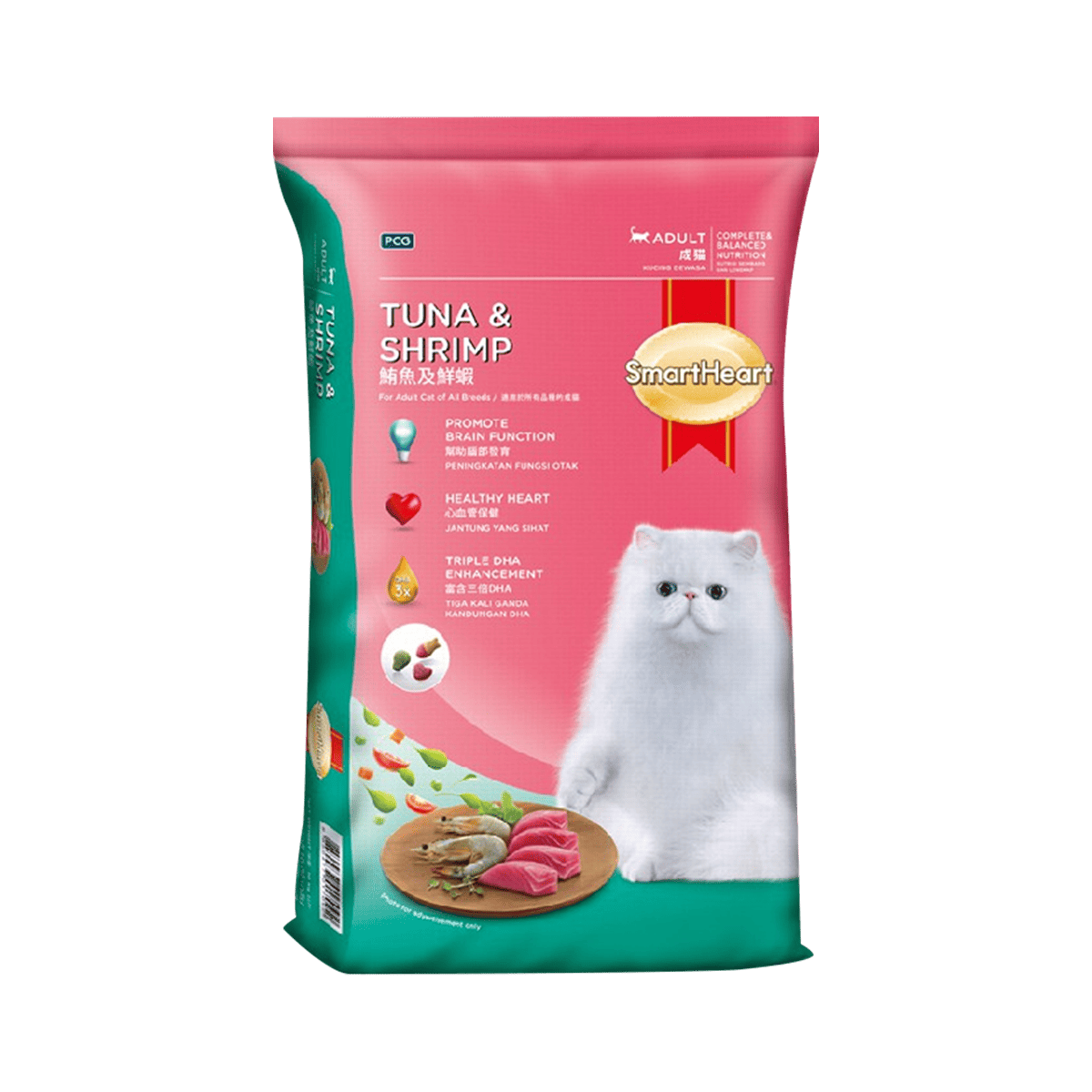 Smart Heart Cat สมาร์ท ฮาร์ท อาหารแมว อาหารเม็ด ขนาด 7 Kg