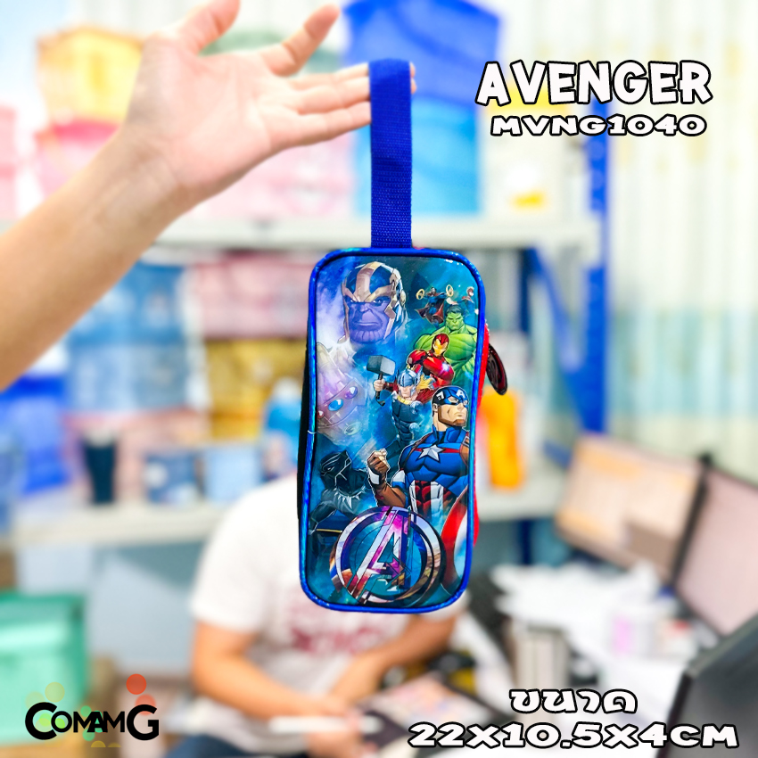 กระเป๋าดินสอ เครื่องเขียน ลายการ์ตูนเจ้าหญิงดิสนีย์ คาร์ แบทแมน โซเฟีย มิกกี้เมาส์ ทรงสี่เหลี่ยมผืนผ้า ลิขสิทธิ์แท้