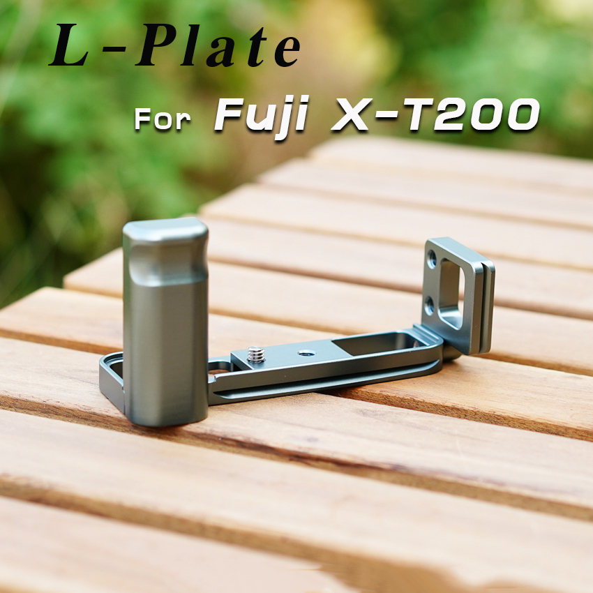 L-Plate Fuji XT200 กริปมือ X-T200 สีดำ-แดง-เทา