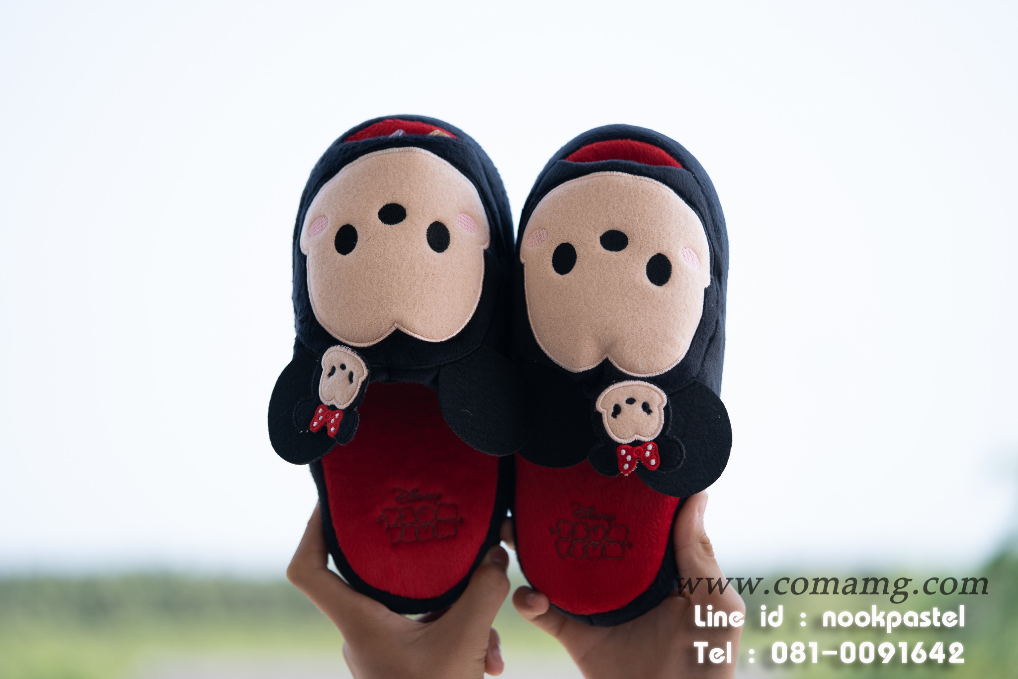 รองเท้าใส่ในบ้านดิสนี่ย์ (Disney tsum tsum) รุ่นพื้นหนา ลิขสิทธิ์แท้