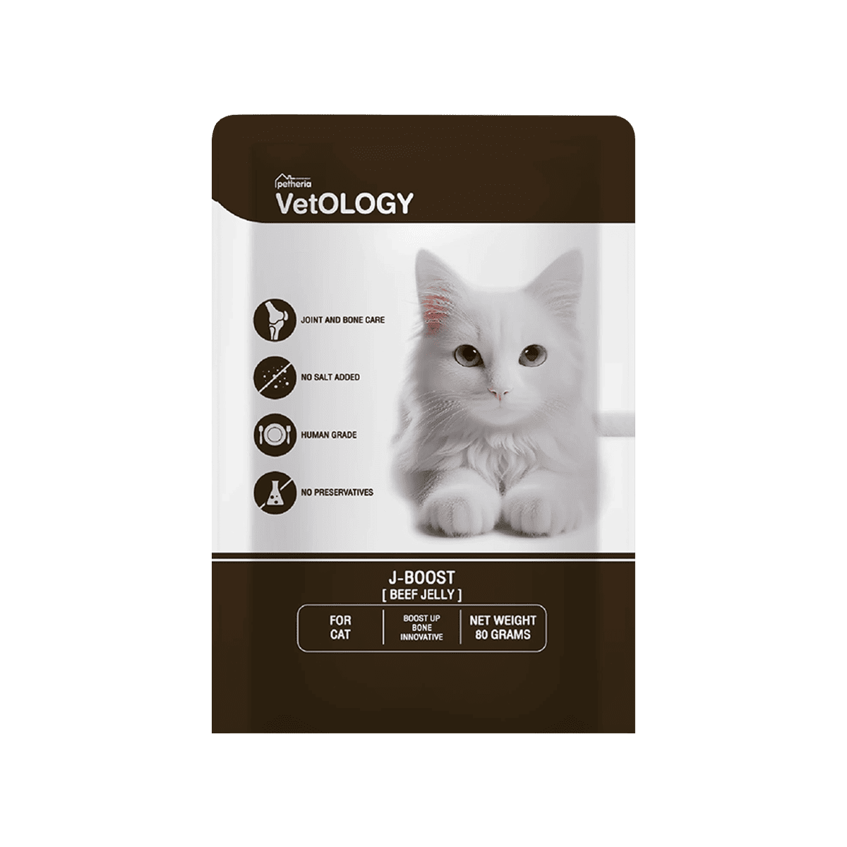 VetOLOGY อาหารเปียกแมว สูตรครบถ้วน เหมาะกับทุกช่วงวัย [80g] | อาหารแมวเกรดพรีเมียม โปรตีนสูง ย่อยง่าย