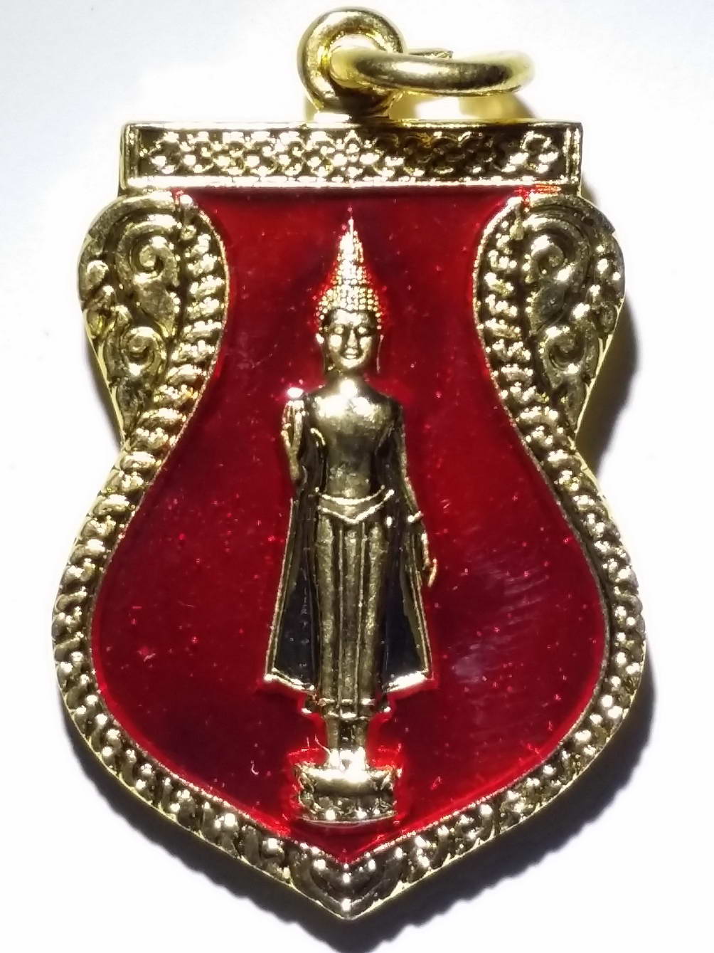 รหัสสินค้า เหรียญพระพุทธ 1658 เหรียญเสมากะไหล่ทองลงยา พระร่วงโรจนฤทธิ์ วัดพระปฐมเจดีย์ ที่ระลึกในงานนมัสการองค์พระปฐมเจดีย์ ปี 2537 พระรายการนี้ให้เช่าบูชาแล้ว