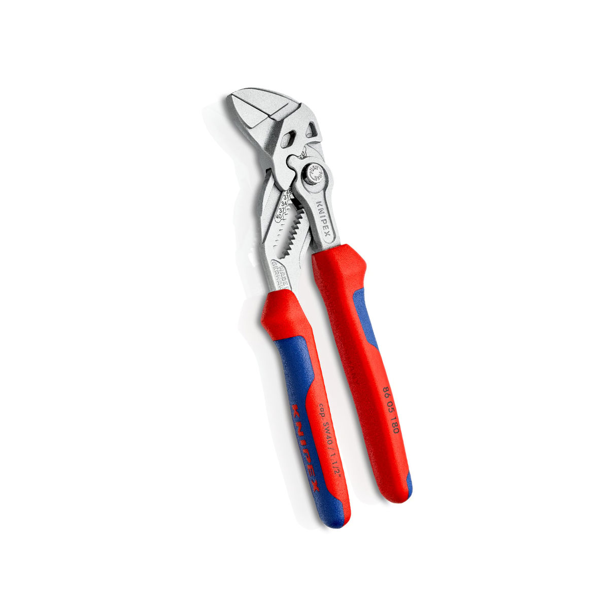 KNIPEX ประแจคีม คีมและประแจในเครื่องมือตัวเดียว (180mm.) NO.86 05 180