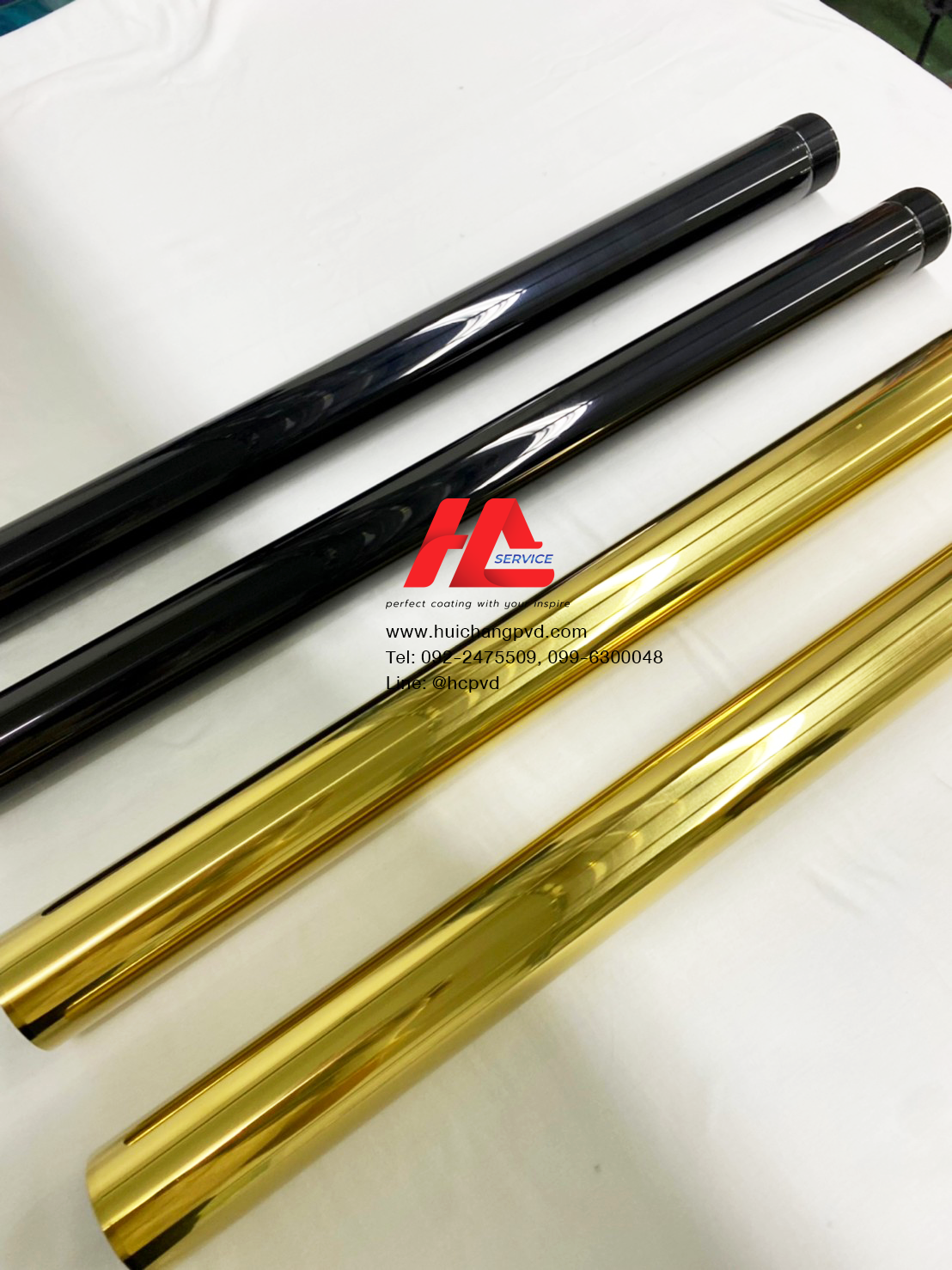 ตัวอย่างแกนโช๊คหน้า | PVD Coating
